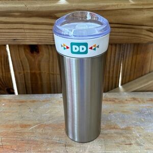 Dunkin Donuts Stainless Steel & Ceramic Insulated Tumbler 16oz